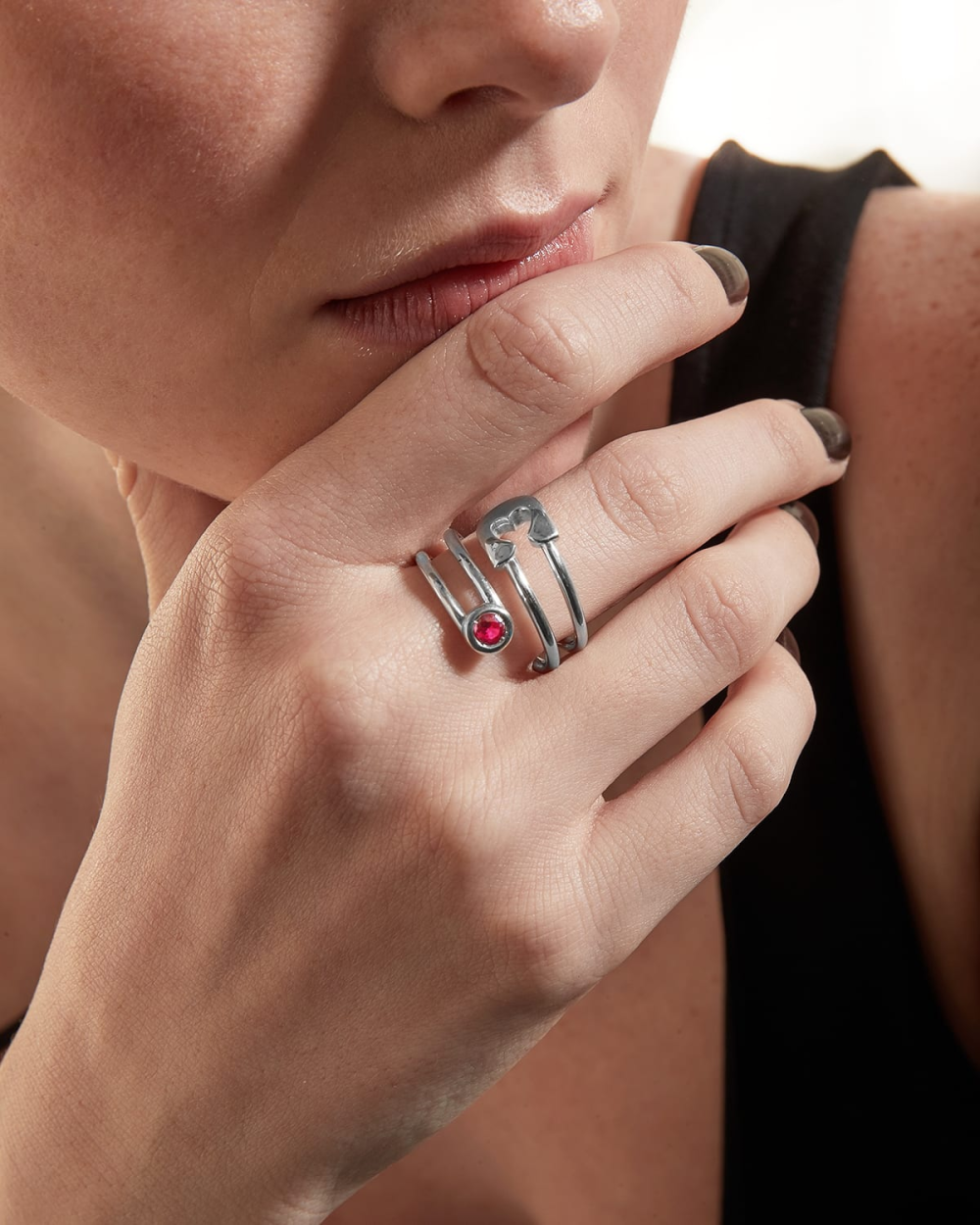 Nove25 ANELLO UNBREAKABLE PIN IN ARGENTO In Vendita