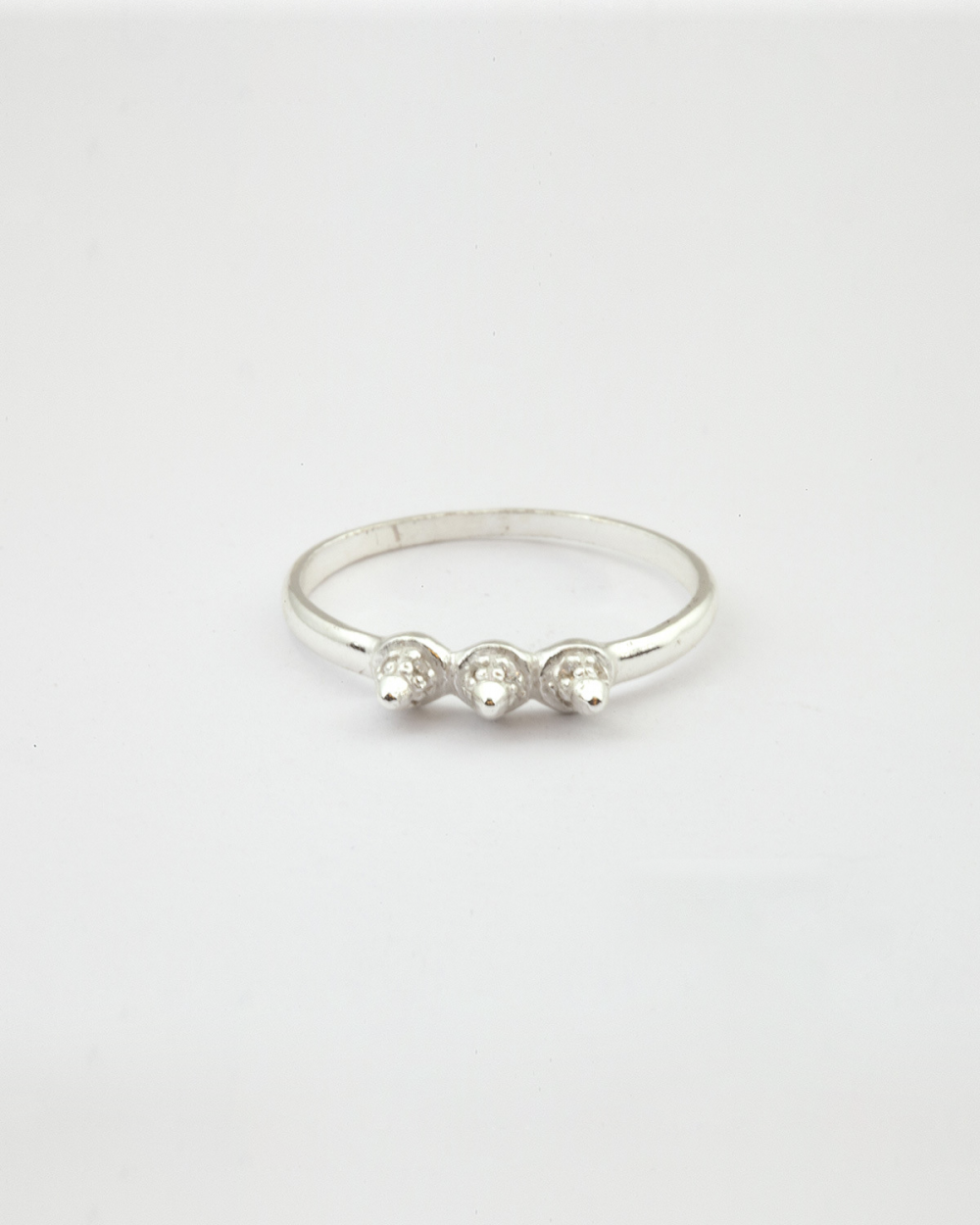 Nove25 FEDINA TRE CONI PICCOLI CON ZIRCONIA CUBICA ARGENTO Italy