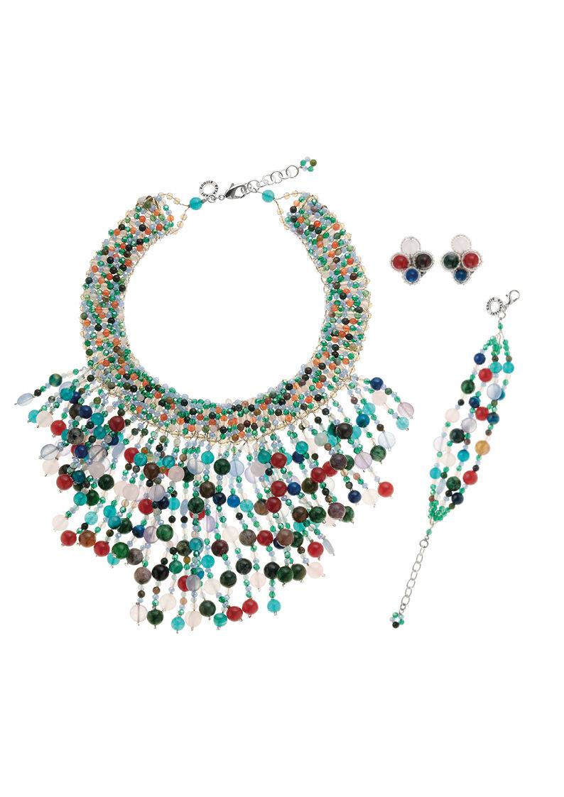 Ottaviani Collana con agata e cristalli Promozione