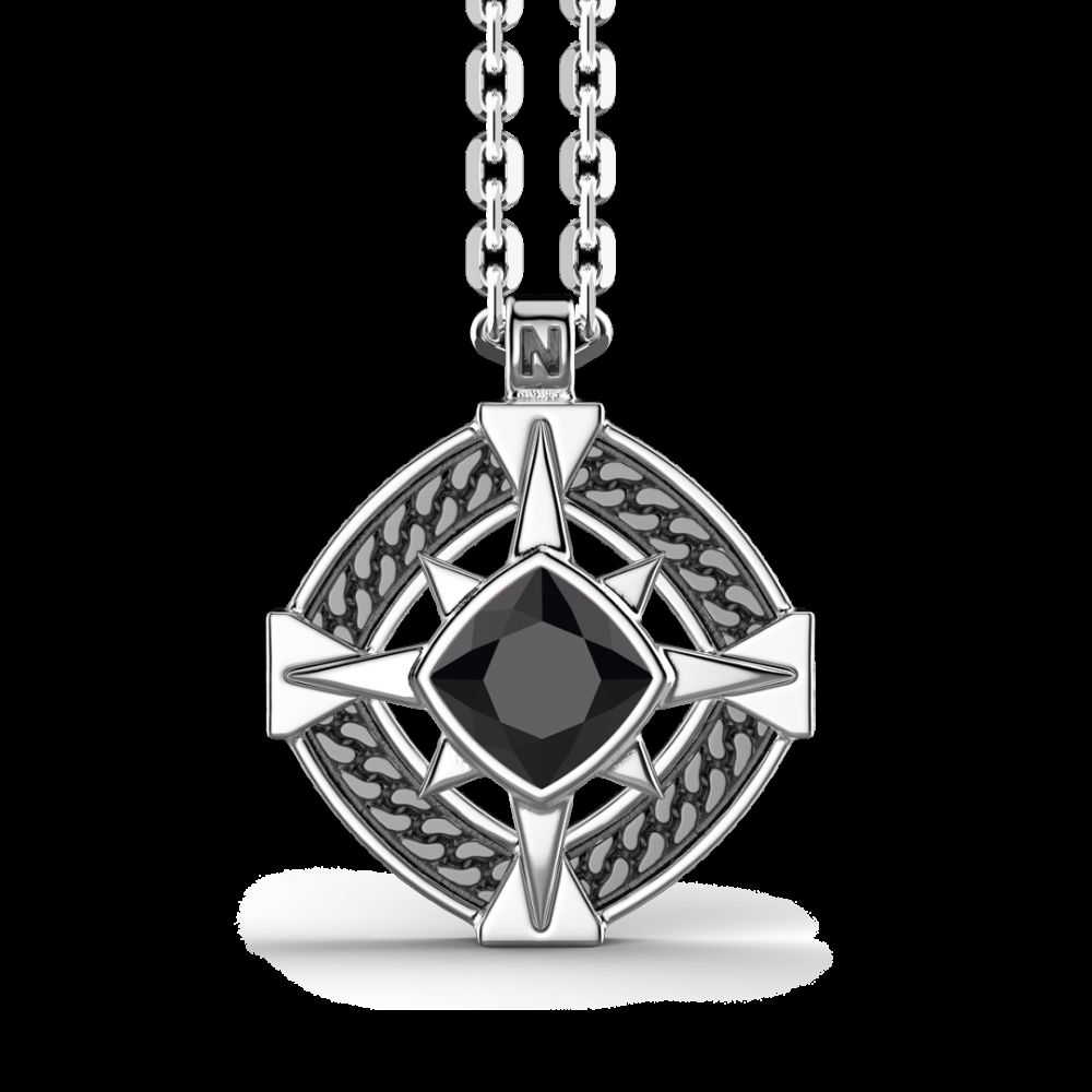 Zancan Collana in argento con onice sul pendente Sconto