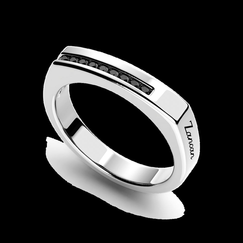 Zancan Anello Zancan in argento con pietre nere Offerte